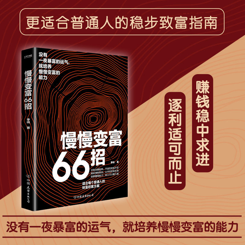 慢慢变富66招 普通人理财技巧 稳健致富66 务自由方法 理财实战指南 财富增长策略 上班族理财经 家庭理财干货 9787505760332