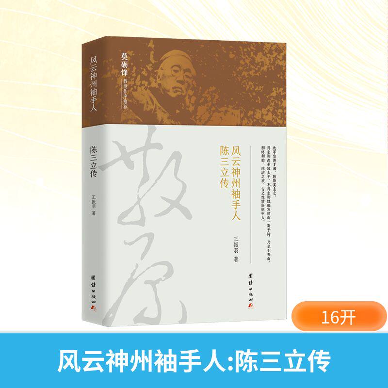 正版包邮 风云神州袖手人陈三立传 王振羽 著 著 9787523420102 团结出版社