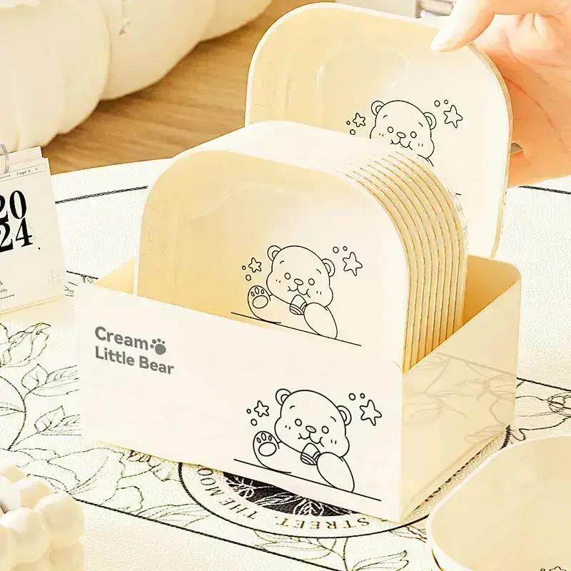 【下单立减50】日式小熊吐骨碟家用盘碟残渣骨头碟食品水果盘WB