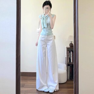 夏装一整套韩系巨好看设计感小众不撞款出游减龄显瘦气质无袖套装