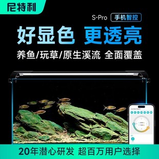 尼特利水族时光鱼缸灯原生溪流缸灯爆藻灯全光谱筒可调光6期免息