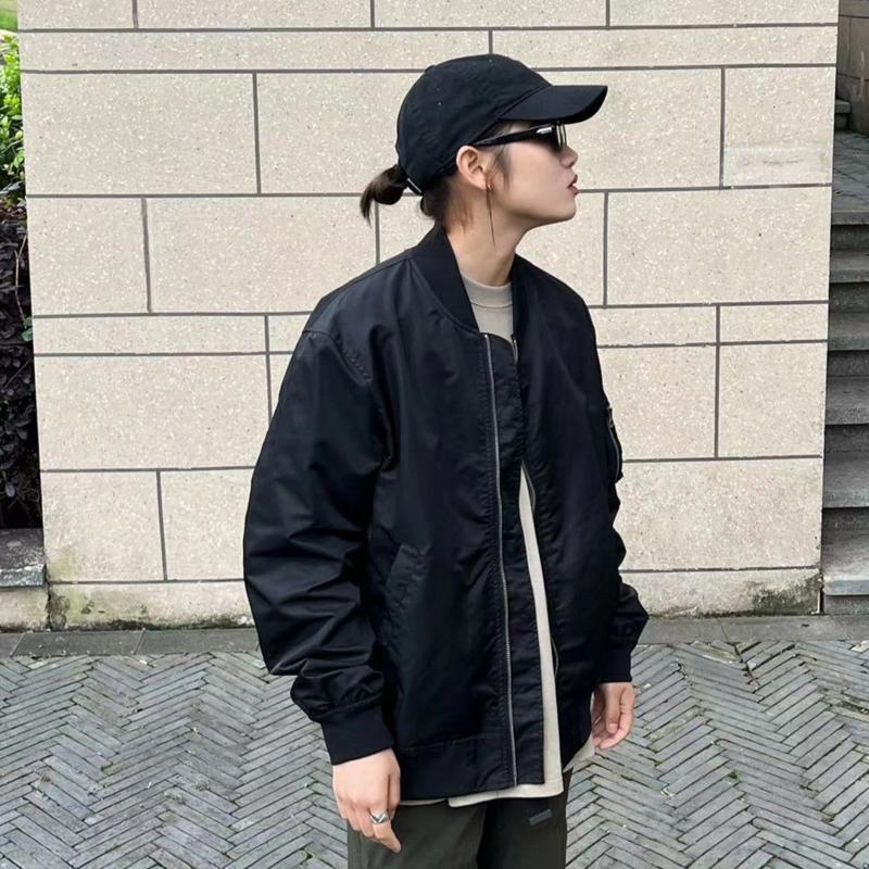 春秋冬季男女装军旅式夹克立领飞行服短款外套情侣加棉夹克棒球服