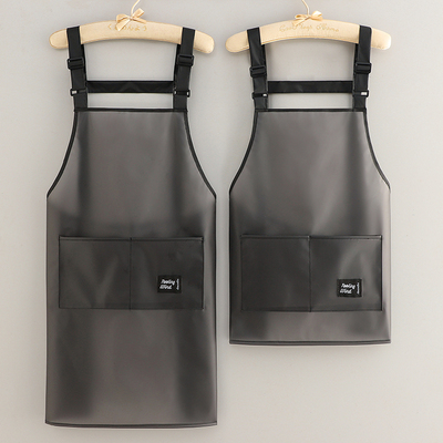 餐饮水产专用工作服新款免洗防水防油围裙家用厨房做饭女定制logo