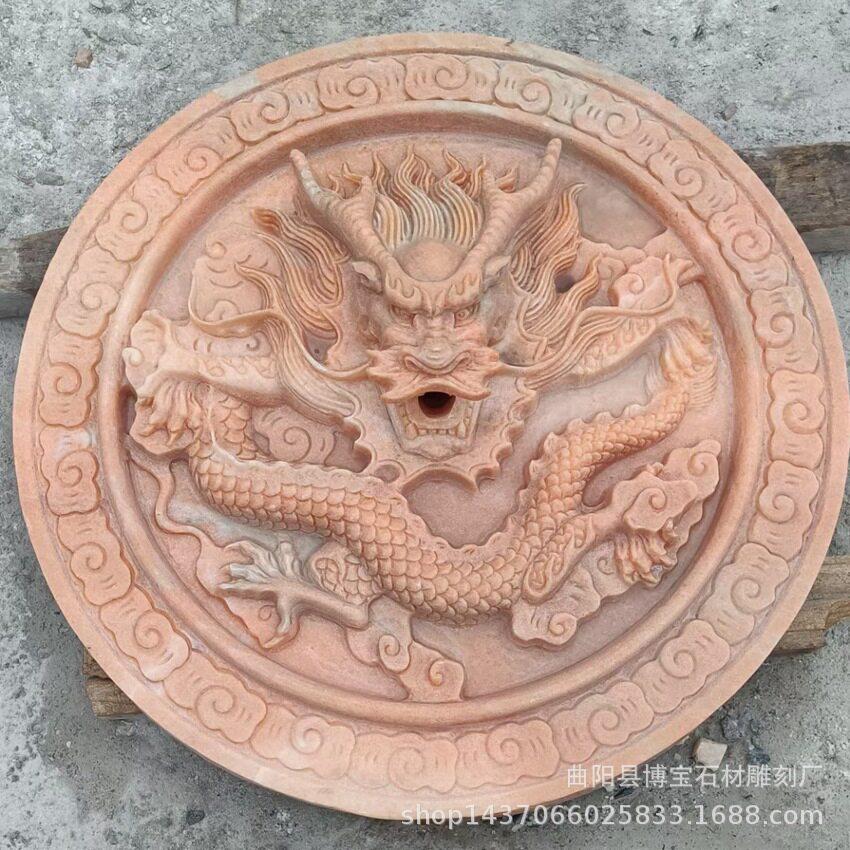 定制大理石石雕龙汉白玉浮雕壁画庭院影壁墙屏风古人物雕刻地雕