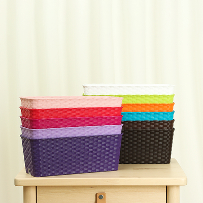 树脂仿藤编彩色栅栏盆