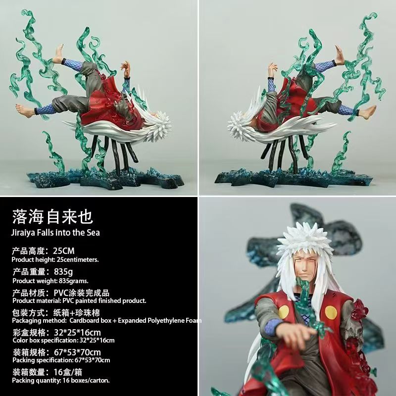 【S+顶配】火影忍者自来也周边动漫模型手办摆件GK礼物雕像潮玩