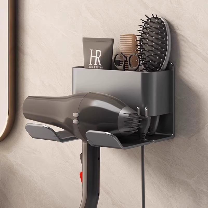 hair dryer holder steel rack shelf cabinet wall new blower