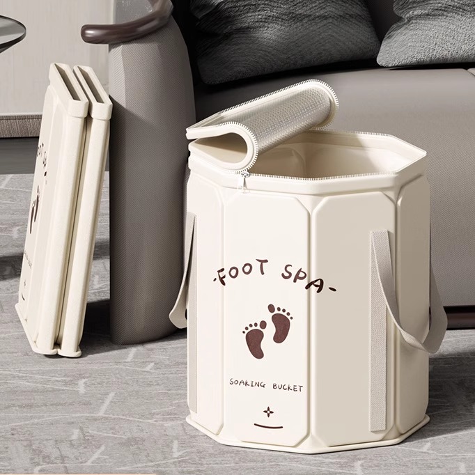 Foldable foot bath, used for soaking feet, with foot soaking