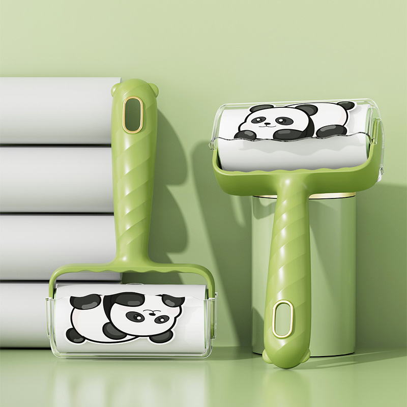 Cartoon hairbrush, detachable paper hair attachment roller