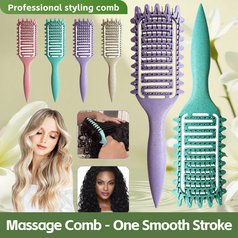 Curly hair comb - perfect tool for creating a fluffy back ha