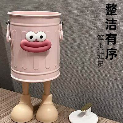 Funny pen holder for student desk storage box