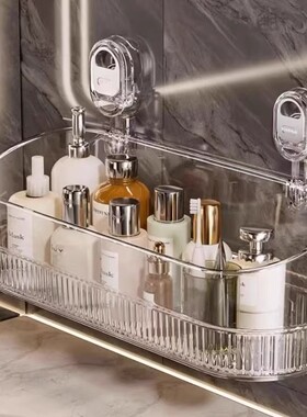 Suction Cup Storage Rack for Kitchen, Bathroom, and Toilet