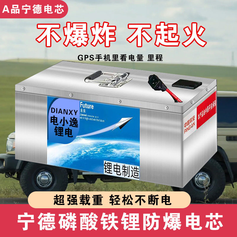 宁德二轮三轮四轮电动车锂电池48V60V72V外卖快递磷酸铁锂电瓶