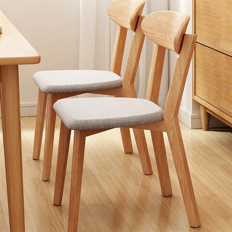 实木餐椅家用靠背餐桌椅子餐厅简约椅商用原木风吃饭凳子,住宅家具,餐椅,淘宝优惠券,粉丝福利购,淘宝优惠卷