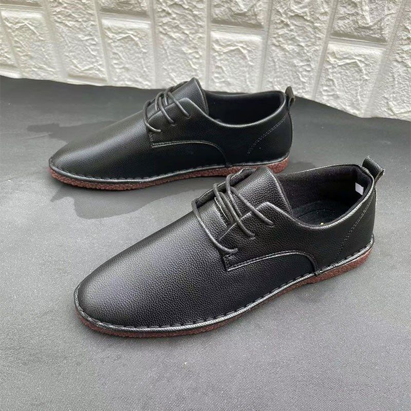 休闲皮鞋男生皮鞋潮流韩版青年商务正装软面皮软底冬季工作男皮鞋,流行男鞋,时尚休闲鞋,淘宝优惠券,粉丝福利购,淘宝优惠卷