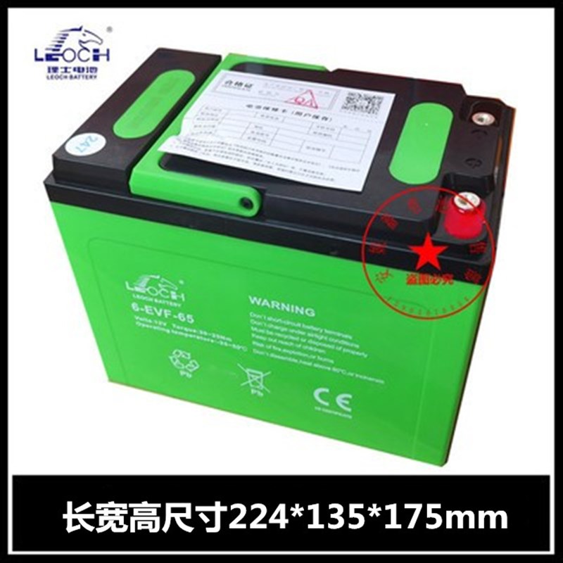 诺力1.5吨推盘电动叉车PTE15/SPT15/EPT15WJ电瓶6-EVF-65 12V65AH