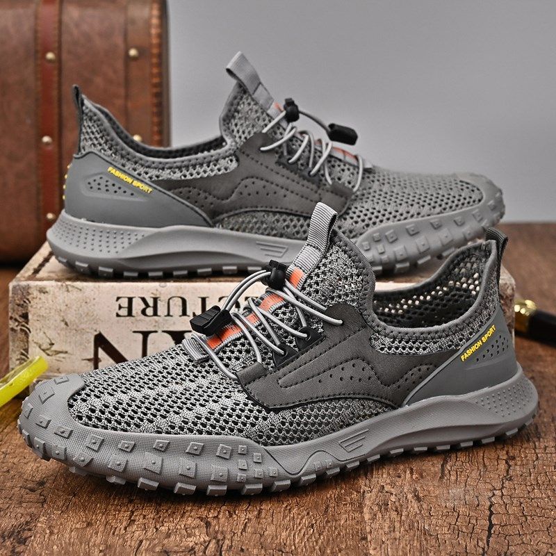 男鞋夏季2024新款网面鞋男镂空透气薄款软底运动休闲鞋溯溪飞织鞋,流行男鞋,网面鞋,淘宝优惠券,粉丝福利购,淘宝优惠卷
