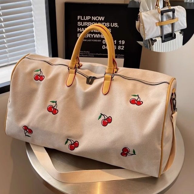 帆布旅行包大容量女旅游行李包手提待产收纳袋干湿分离运动健身包,箱包皮具/热销女包/男包,旅行袋,淘宝优惠券,粉丝福利购,淘宝优惠卷