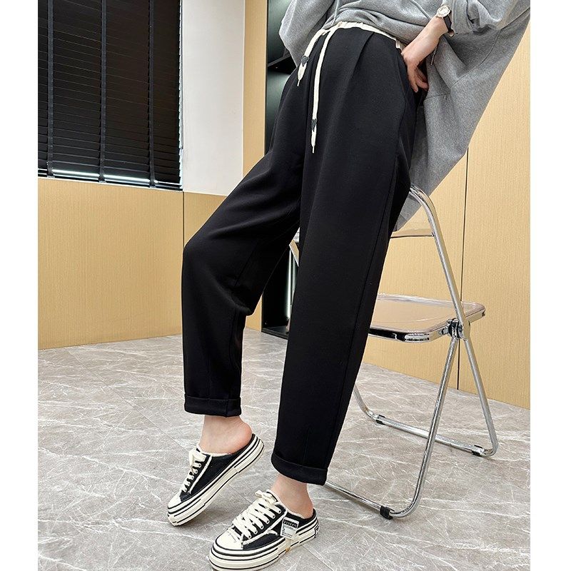 孕妇裤子春秋外穿休闲百搭九分萝卜裤抽绳一体托腹哈伦裤1087,孕妇装/孕产妇用品/营养,孕妇休闲裤,淘宝优惠券,粉丝福利购,淘宝优惠卷