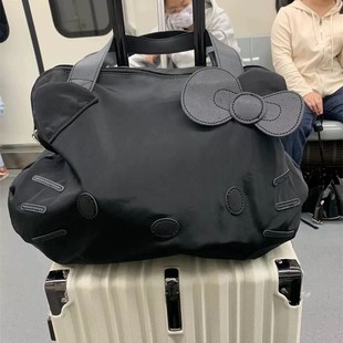 可挂行李箱包大容量短途旅行包学生住校行李包手提斜跨可套拉杆箱