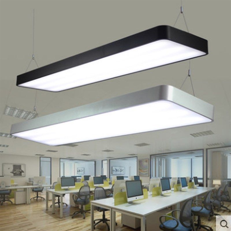 办公室吊灯led长条灯现代简约长方形吊线灯圆角办公商业照明灯具,家装灯饰光源,酒店/宴会厅/餐饮吊灯,淘宝优惠券,粉丝福利购,淘宝优惠卷