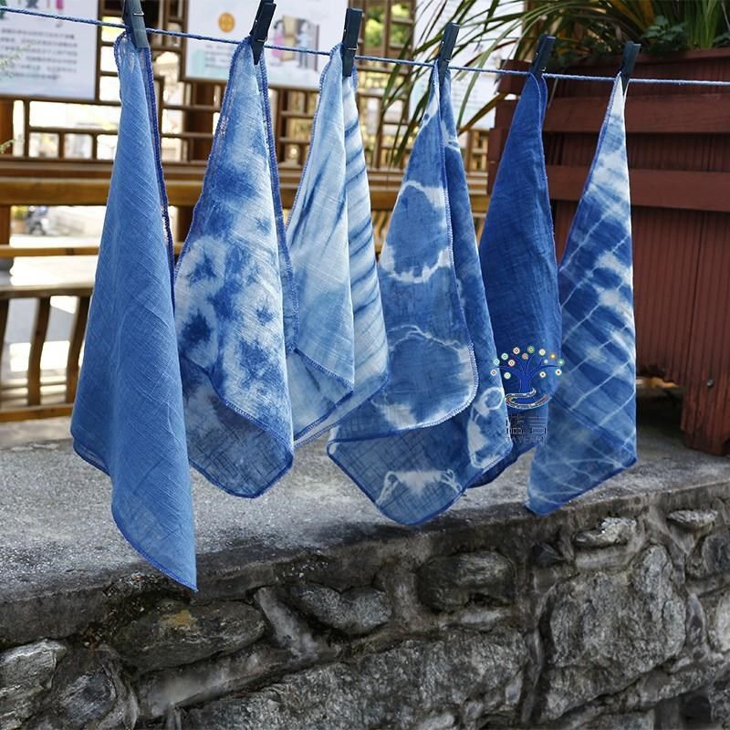 扎染棉纱方巾幼儿园手工DIY作业成品手帕背景Q墙环创装饰大理扎染,特色手工艺,白族扎染,淘宝优惠券,粉丝福利购,淘宝优惠卷