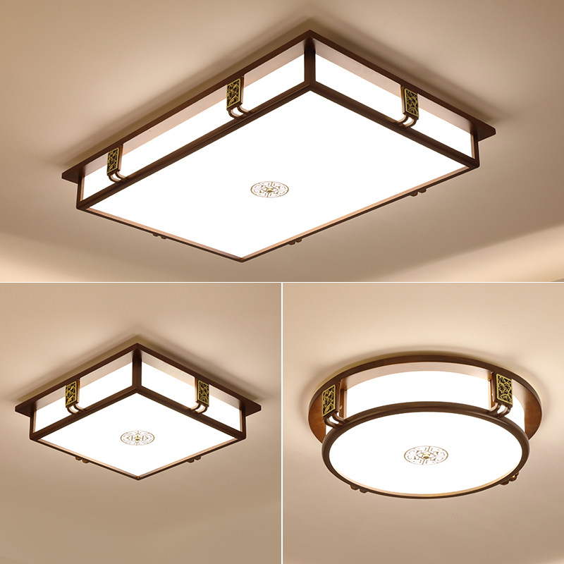 中式吸顶灯实木中国风卧室简约现代酒店包房吧台餐厅茶室客厅灯具,家装灯饰光源,客厅吸顶灯,淘宝优惠券,粉丝福利购,淘宝优惠卷