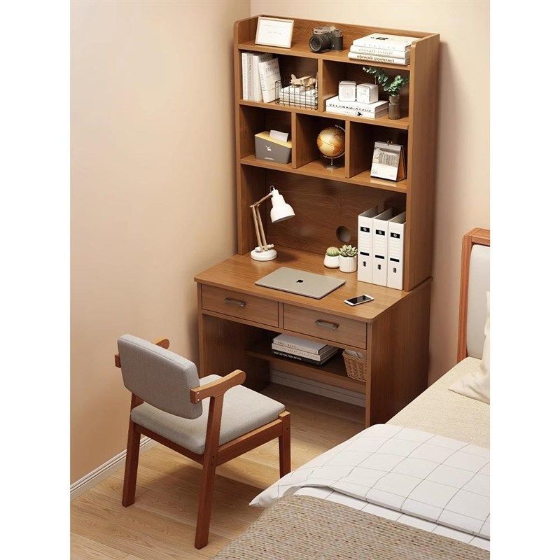 书桌学生家用书架一体学习桌子长方形窄边桌靠Q墙卧室电脑桌椅组,住宅家具,电脑桌,淘宝优惠券,粉丝福利购,淘宝优惠卷