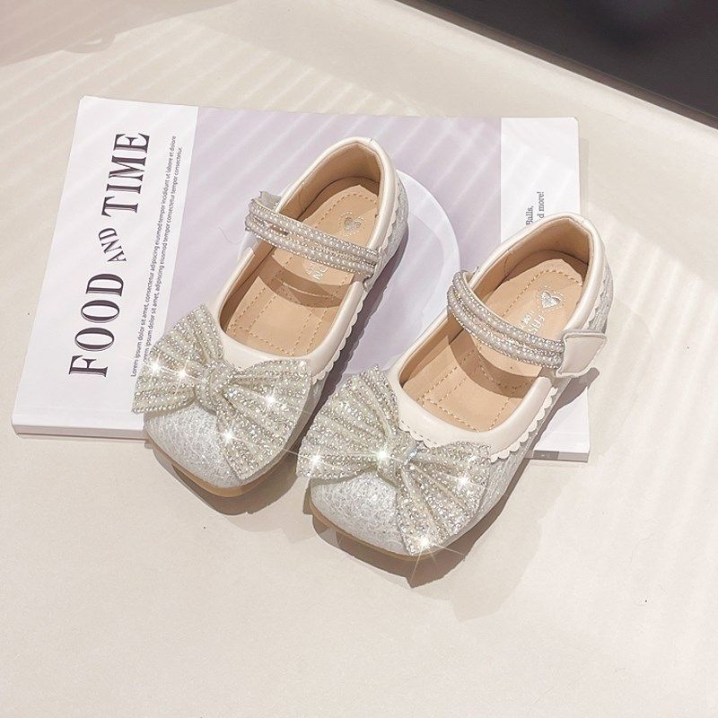 女童公主鞋2024新款春s秋儿童水晶鞋小皮鞋女孩鞋子秋季女宝配礼,童鞋/婴儿鞋/亲子鞋,皮鞋,淘宝优惠券,粉丝福利购,淘宝优惠卷