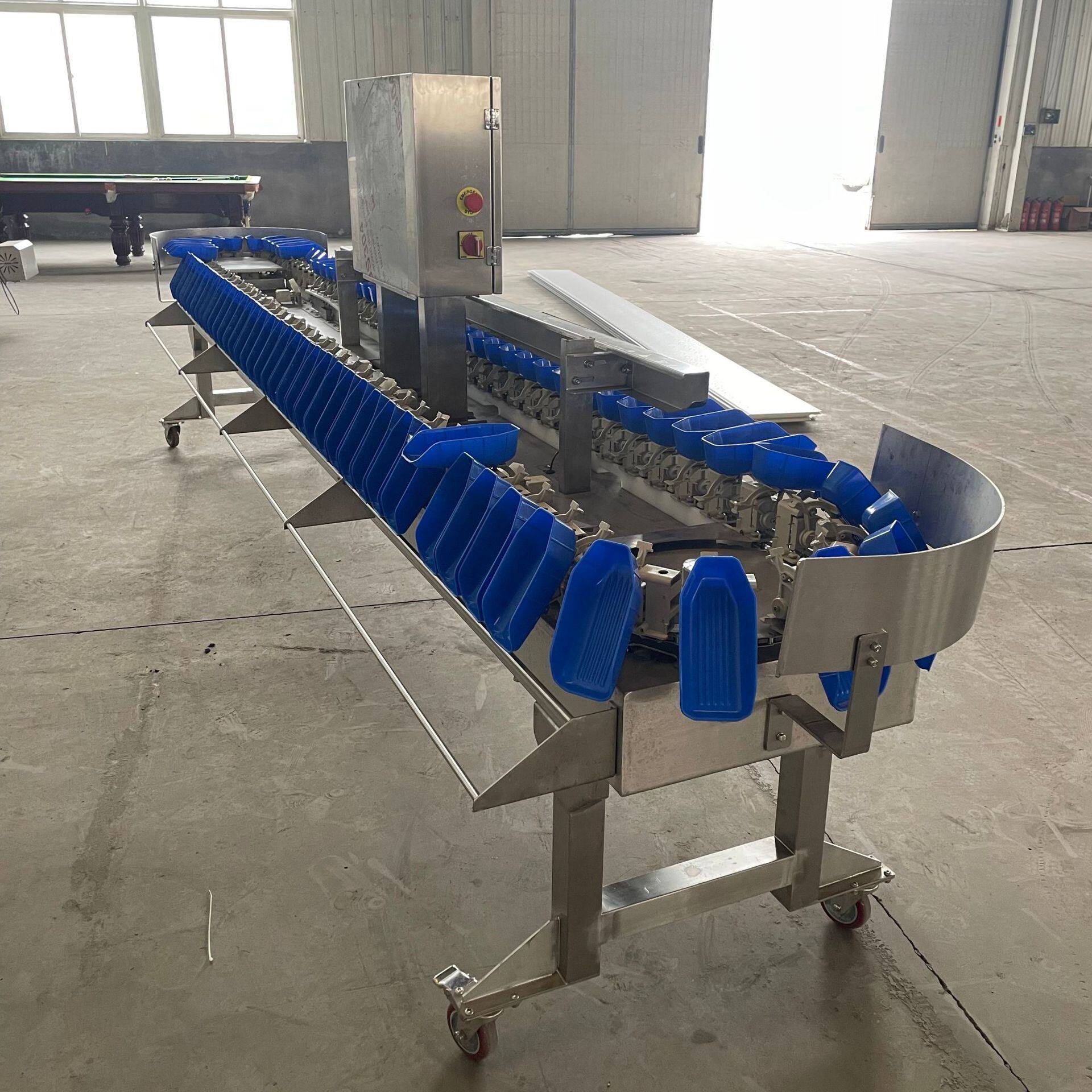 转盘式分拣机 水果称重分级机 柑橘全自动重量分选机