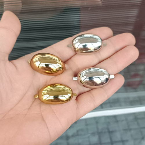 金属椭圆鞋扣女鞋面装饰扣子