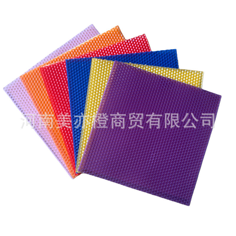 彩色蜂巢蜡片DIY手卷蜡烛