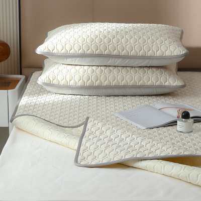 A类母婴级兰精天丝乳胶席三件套冰丝凉感夏季凉席床笠可水洗折叠