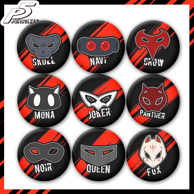 女神异闻录游戏同人吧唧胸章