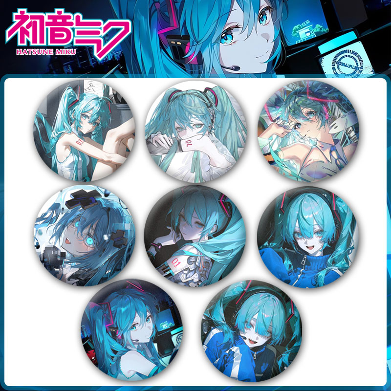 初音未来动漫二次元吧唧胸章