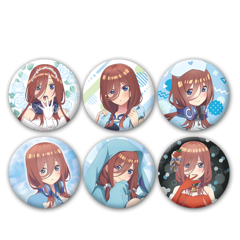 五等分的新娘中野三玖同人动漫周边吧唧谷子徽章胸章痛包挂件定制