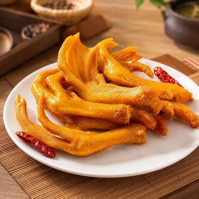 南诺信鸭掌盐焗小包装零食广东特产追剧休闲香辣小吃郊游踏青即食