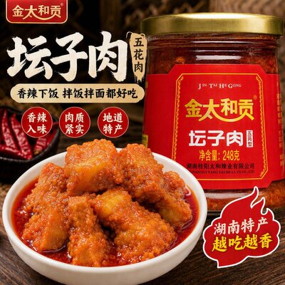 金太和贡坛子肉五花肉桂阳坛子肉瘦肉太和鸭辣酱鱼即食下饭菜罐装
