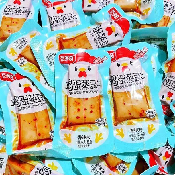 豆多奇鸡蛋蒸豆干香辣味办公室宿舍解馋休闲小吃儿时怀旧零食品