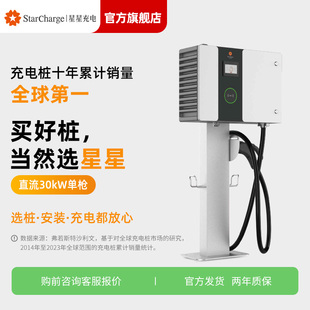 30kW九孔直流 星星充电新能源共享充电桩汽车货车快速充电枪