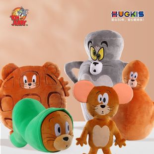 猫和老鼠小解压正版 花瓶瓶子猫动漫周边抱枕礼物汤姆毛绒玩具变形