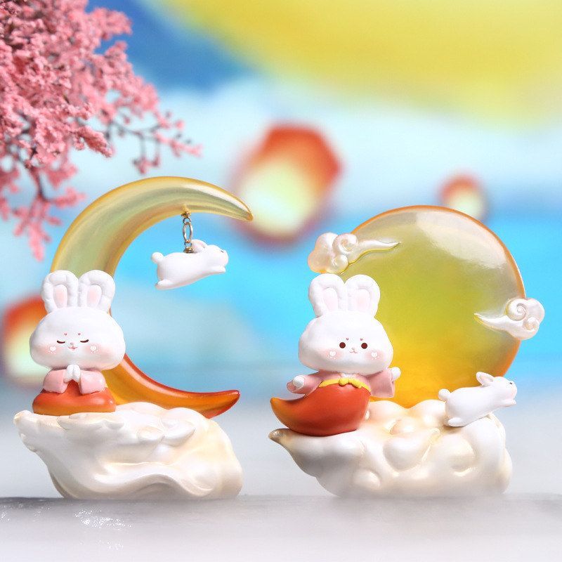 学生可爱小灯摆件礼品月兔氛围