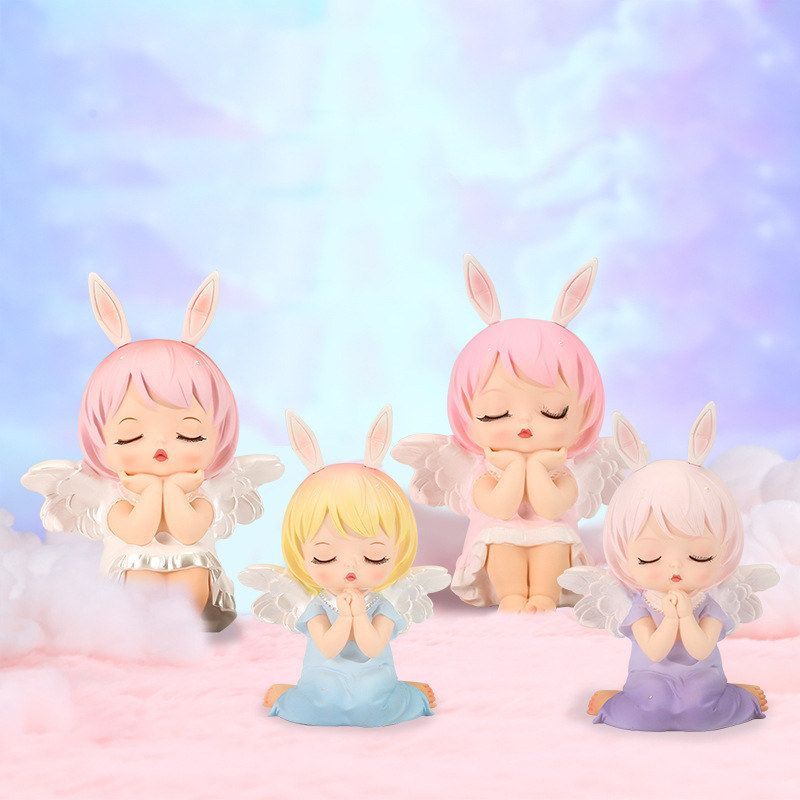 云朵大号摆件工艺品搪胶女孩钱