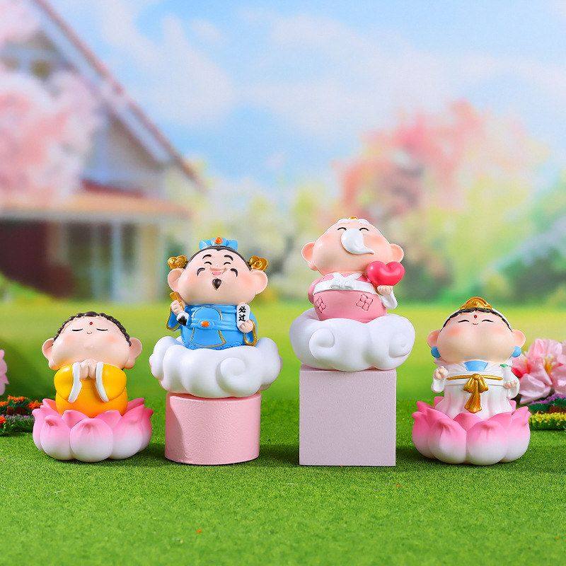 古风车载仙翁小创意国潮家居好