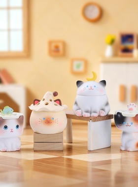 喵呜喵呜小香炉盲盒卡通桌面摆件香薰炉新款家居装饰品送朋友同事