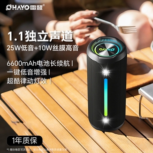 雷登X10蓝牙音箱大音量双喇叭户水重低音炮音响外骑行迷你便携防