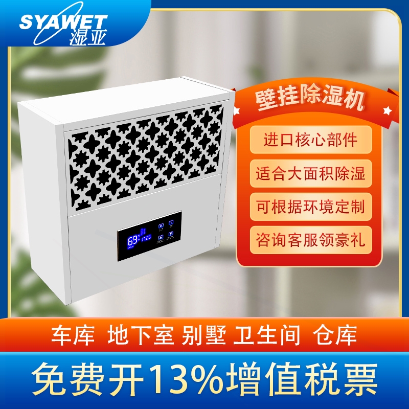 湿亚壁挂式除湿机家用商用客厅游防潮干燥机静音小型除湿器泳馆