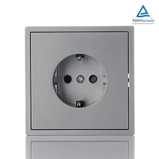 欧标墙壁开关灰色wall socket德国CE欧规16A 250V