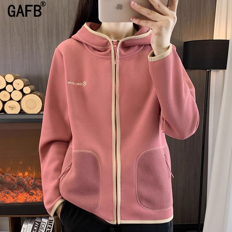 抓绒衣女2025秋冬季新款轻奢运动