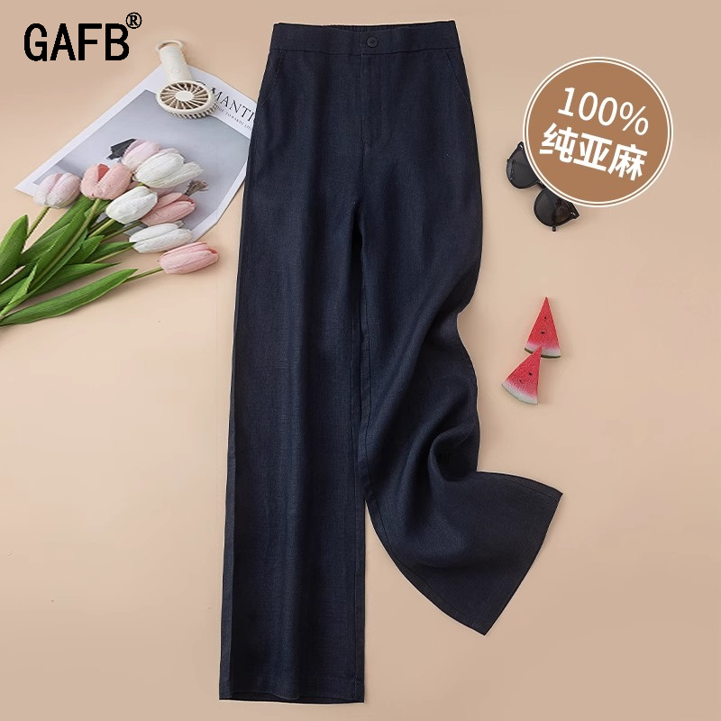 亚麻裤女2025年夏季新款时尚减龄